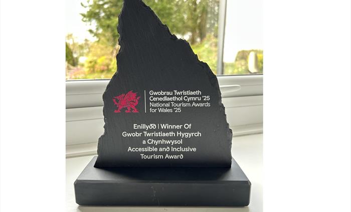 "Wales National Winners for the Accessible and Inclusive Tourism Award"
